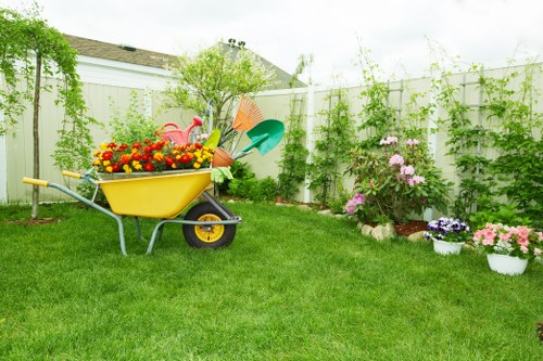 Expert garden clearance team working in Clapham
